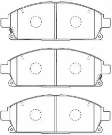 Комплект тормозных колодок AISIN C1N042